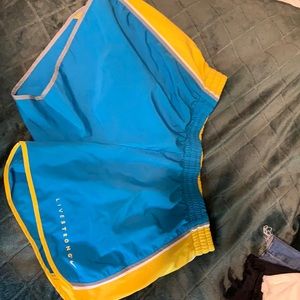 Nike (Medium) Dri-Fit Shorts / Blue,Yellow,White